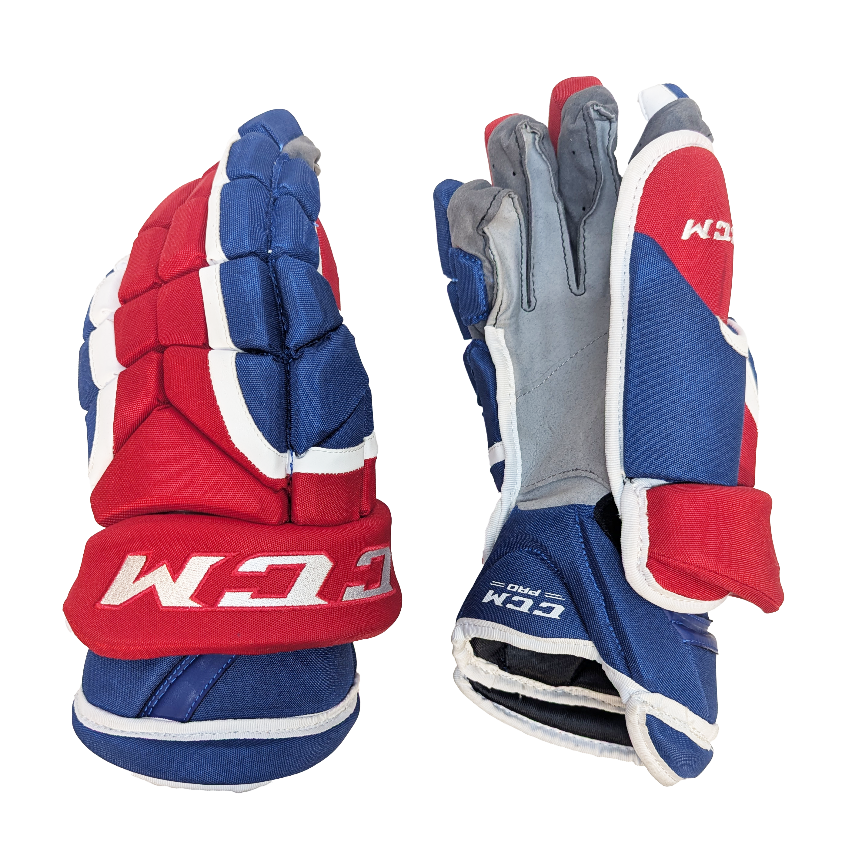 CCM HG12XP - Gant NHL Pro Stock - Canadiens de Montréal (Bleu/Rouge/Blanc)